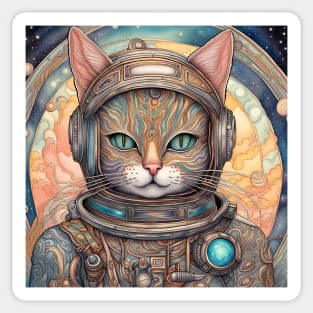 Space cat Sticker